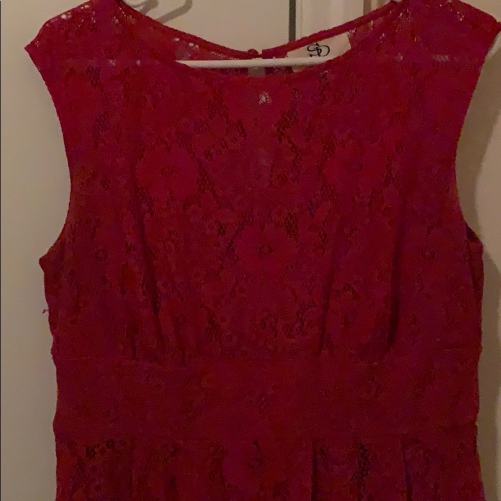 Gorgeous lace overlay dress